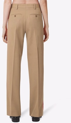 (W) Celana Panjang Lurus Patchwork Wol Hitam Burberry SS22. 80486491 Purchase (W) Celana Panjang Lurus Patchwork Wol Hitam Burberry SS22. 80486491