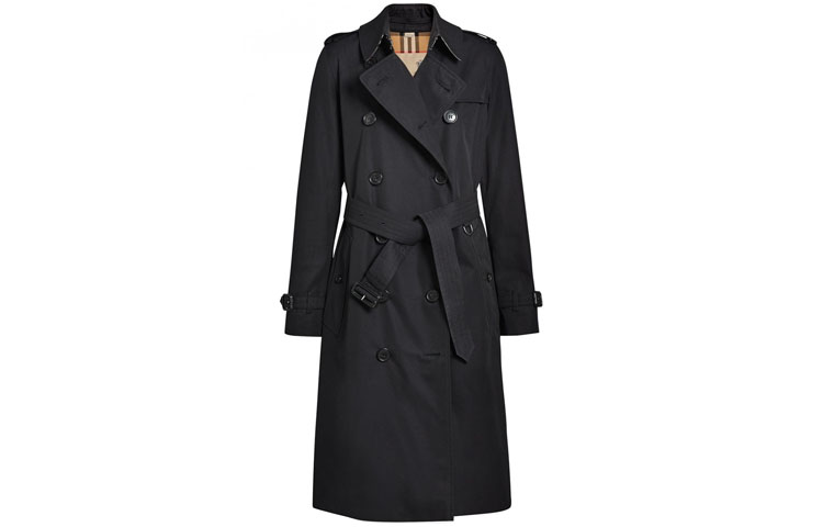 (Women) Burberry SS22 Casual Button-Up Trench Coat Blue 80452901