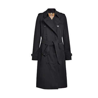 (Women) Burberry SS22 Casual Button-Up Trench Coat Blue 80452901