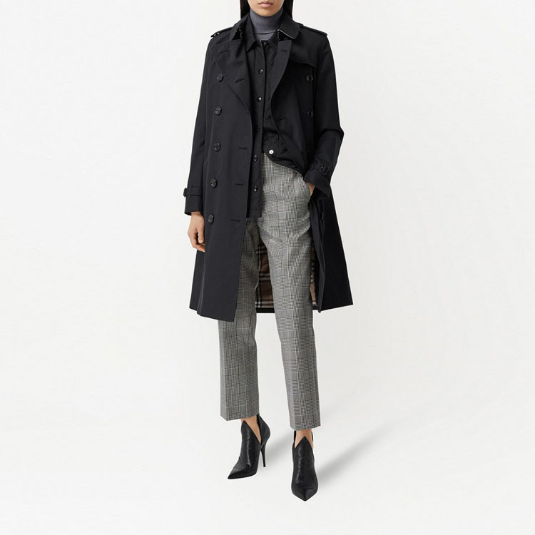 (Women) Burberry SS22 Casual Button-Up Trench Coat Blue 80452901 圖 3