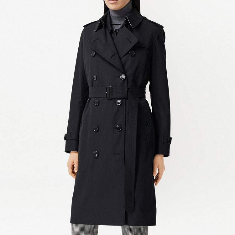 (Women) Burberry SS22 Casual Button-Up Trench Coat Blue 80452901 圖 4