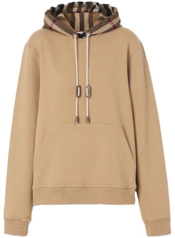 women-burberry-ss-22-check-cotton-loose-fit-hoodie-in-camel-80577281