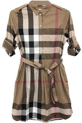 (Women) Burberry SS22 Check Shirt Dress Short Sleeve Brown Women’s Dress 80529281 Buy (Women) Burberry SS22 Check Shirt Dress Short Sleeve Brown Women’s Dress 80529281