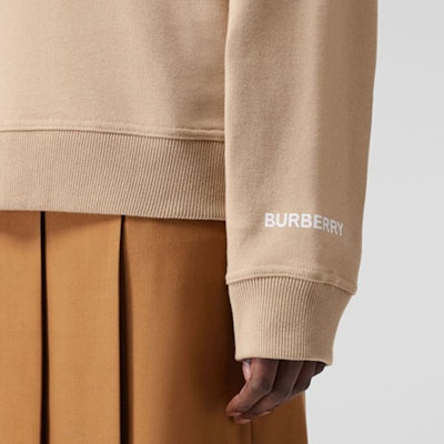 (Women) Burberry SS22 Deer Print Cotton Hoodie Loose Fit Beige Brown. 80560521 Sizing (Women) Burberry SS22 Deer Print Cotton Hoodie Loose Fit Beige Brown. 80560521