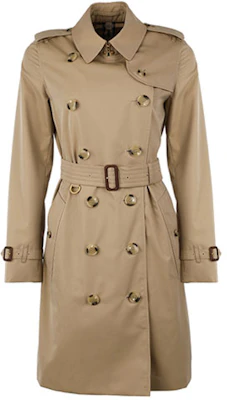 (Women) Burberry SS22 Double-Breasted Mid-Length Trench Coat Khaki 80457741 Buy (Women) Burberry SS22 Double-Breasted Mid-Length Trench Coat Khaki 80457741