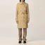 Purchase (Women) Burberry SS22 Double-Breasted Mid-Length Trench Coat Khaki 80457741