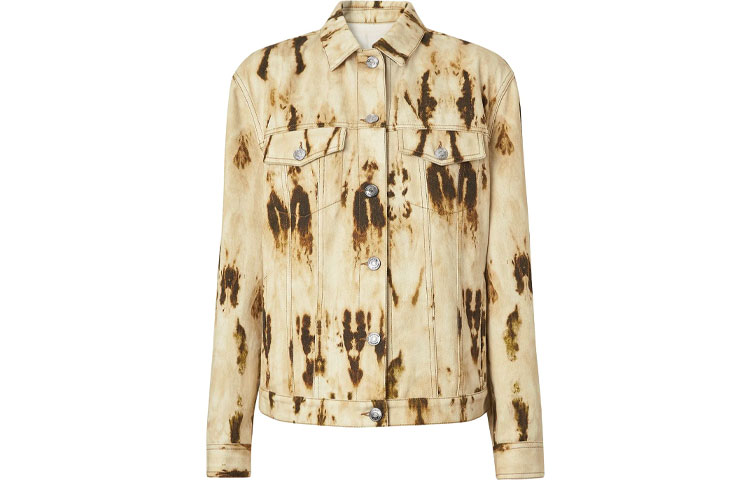 (Women) Burberry SS22 Faded Effect Long-Sleeve Denim Jacket Women’s Yellow. 80165481 圖 2