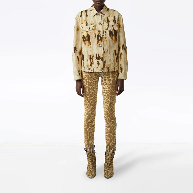 (Women) Burberry SS22 Faded Effect Long-Sleeve Denim Jacket Women’s Yellow. 80165481 圖 3