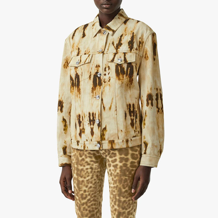 (Women) Burberry SS22 Faded Effect Long-Sleeve Denim Jacket Women’s Yellow. 80165481 圖 4