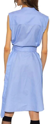 (W) Burberry SS22 Dress Wanita Tanpa Lengan Biru Muda. 80525471 Shop (W) Burberry SS22 Dress Wanita Tanpa Lengan Biru Muda. 80525471