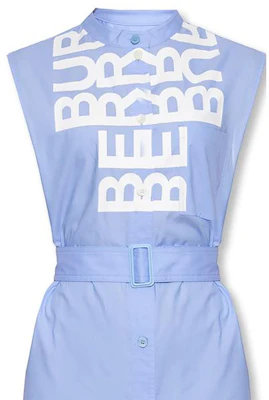 (W) Burberry SS22 Dress Wanita Tanpa Lengan Biru Muda. 80525471 Purchase (W) Burberry SS22 Dress Wanita Tanpa Lengan Biru Muda. 80525471