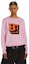 Details for (Women) Burberry SS22 Logo Jacquard Crewneck Pullover Sweater Pink 80484631
