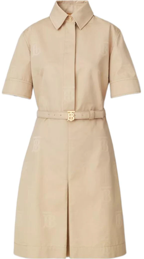 women-burberry-ss-22-monogram-belted-solid-color-short-sleeve-dress-women-soft-camel-brown-80520141