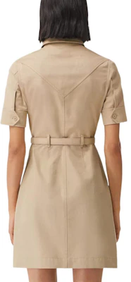 (W) Burberry SS22 Vestido Cinturón Monograma Mujer Marrón Suave Manga Corta. 80520141 Details for (W) Burberry SS22 Vestido Cinturón Monograma Mujer Marrón Suave Manga Corta. 80520141