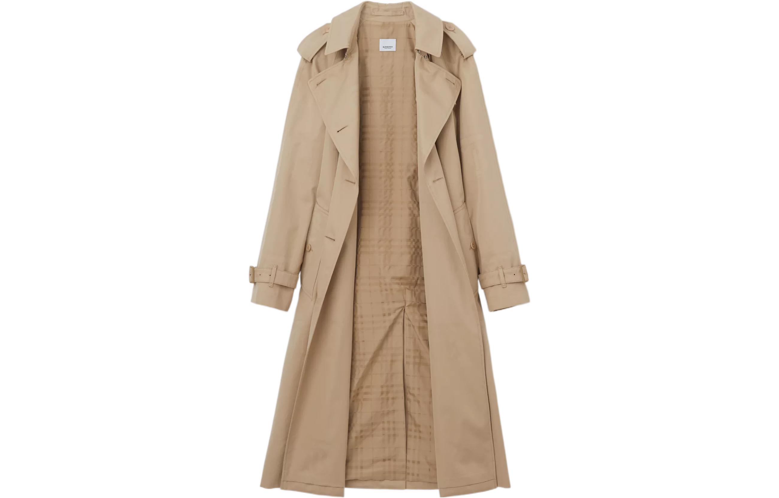 (Women) Burberry SS22 Monogram Jacquard Cotton Trench Coat  Beige 80526061 圖 3