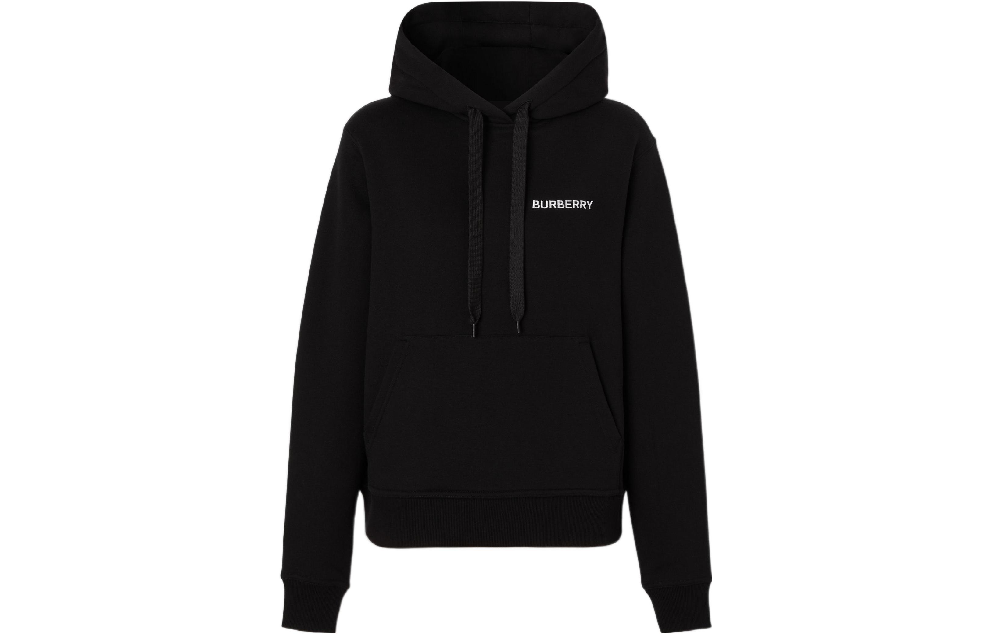 (Women) Burberry SS22 Monogram Logo Loose-Fit Cotton Sweatshirt Women’s Black 80571271