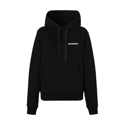 (Women) Burberry SS22 Monogram Logo Loose-Fit Cotton Sweatshirt Women’s Black 80571271