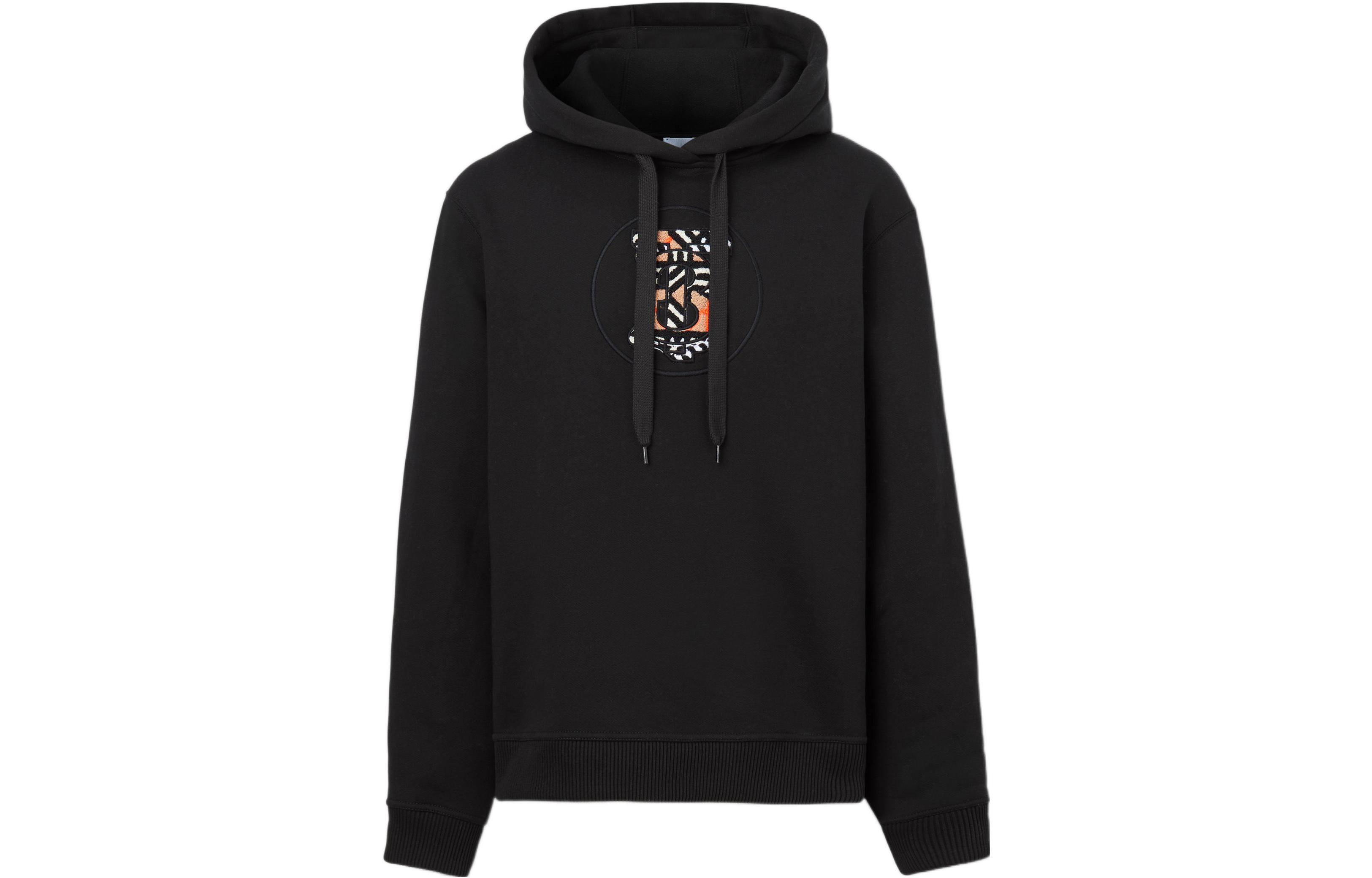 Buy (Women) Burberry SS22 Oversized Monogram Hoodie  Black Long-Sleeve Pullover 80573131