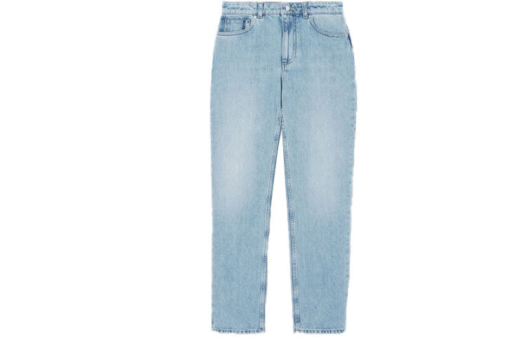 (Women) Burberry SS22 Straight Fit Solid Color Pocket Design Jeans Blue Women. 80501301