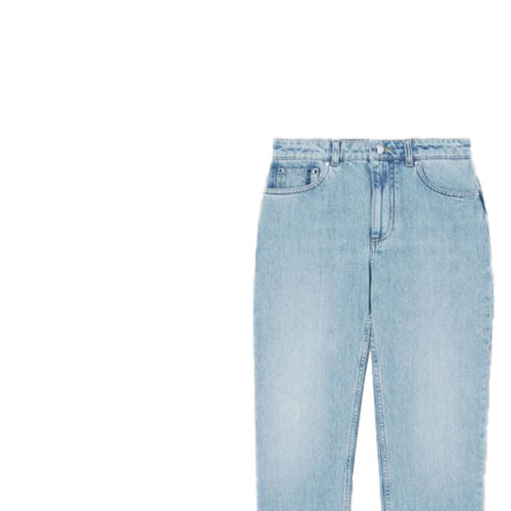 (Women) Burberry SS22 Straight Fit Solid Color Pocket Design Jeans Blue Women. 80501301 圖 6