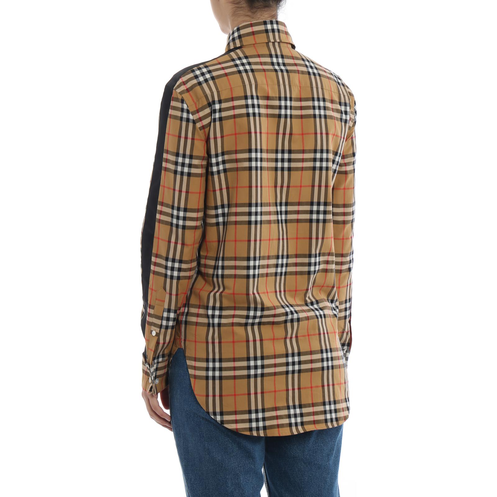 (Women) Burberry SS23  Beige Checkered Long-Sleeve Shirt. 80687071 圖 5