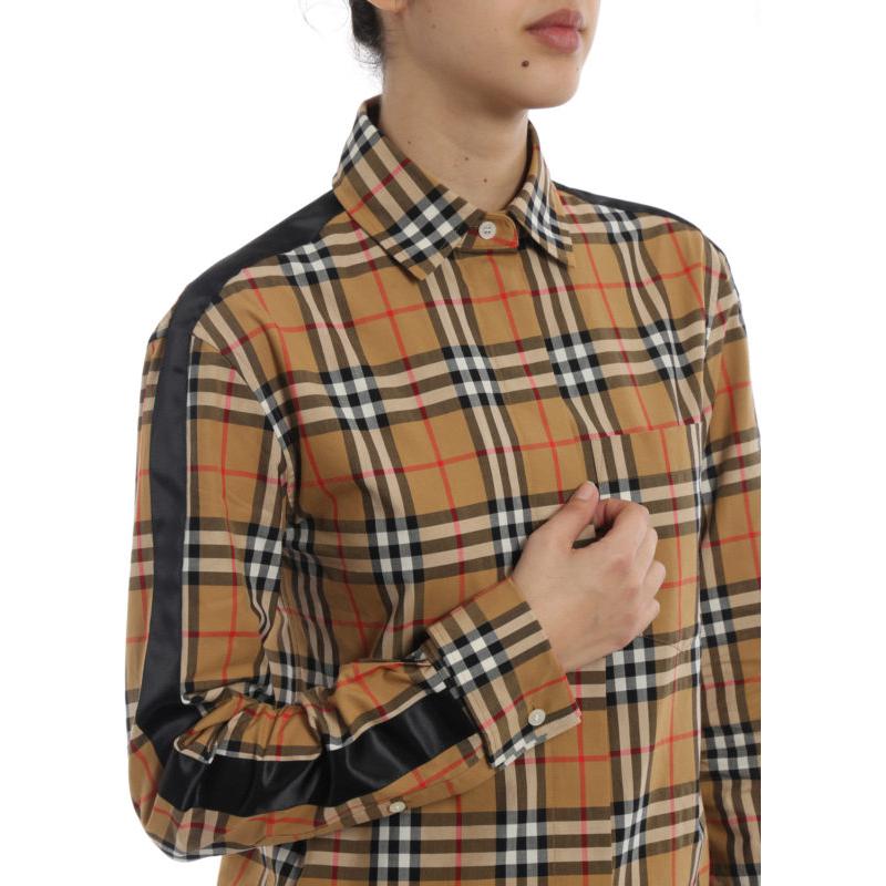 (Women) Burberry SS23  Beige Checkered Long-Sleeve Shirt. 80687071 圖 6