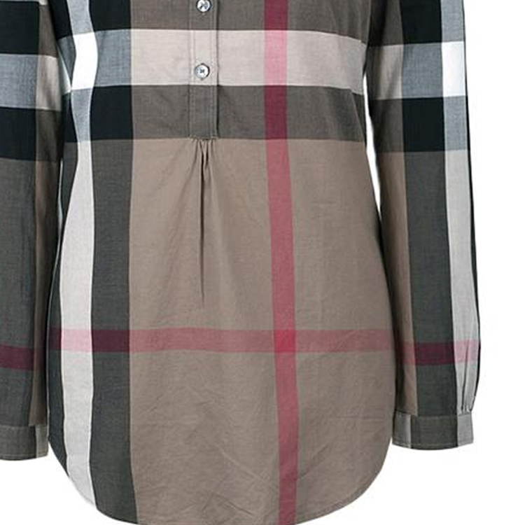(Women) Burberry SS23  Black Check Pullover Long Sleeve Casual Shirt. 3956504 圖 7