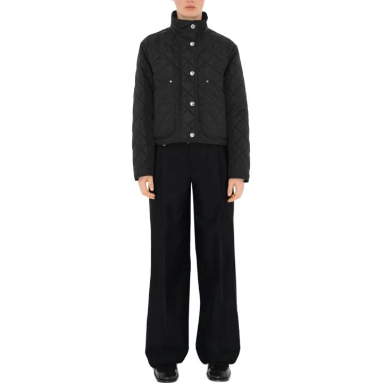 Shop (Women) Burberry SS23  Black Diamond Quilted Jacket 80727981