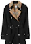 Details for (W) Burberry SS23 Mantel Trench Hitam Double-Breasted dengan Motif Ikonik. 80728011