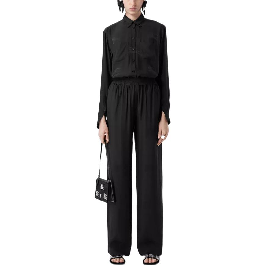 (Women) Burberry SS23  Black Horse Print Long-Sleeve Shirt. 80630011 圖 3