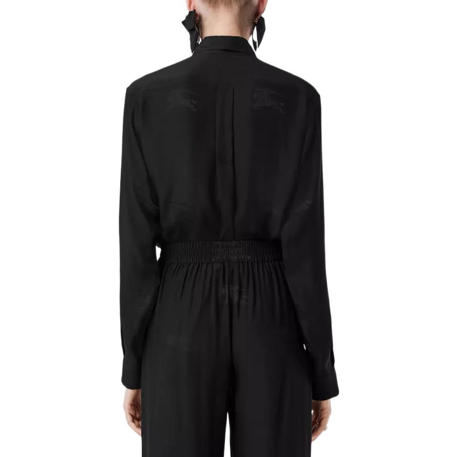 (Women) Burberry SS23  Black Horse Print Long-Sleeve Shirt. 80630011 圖 4