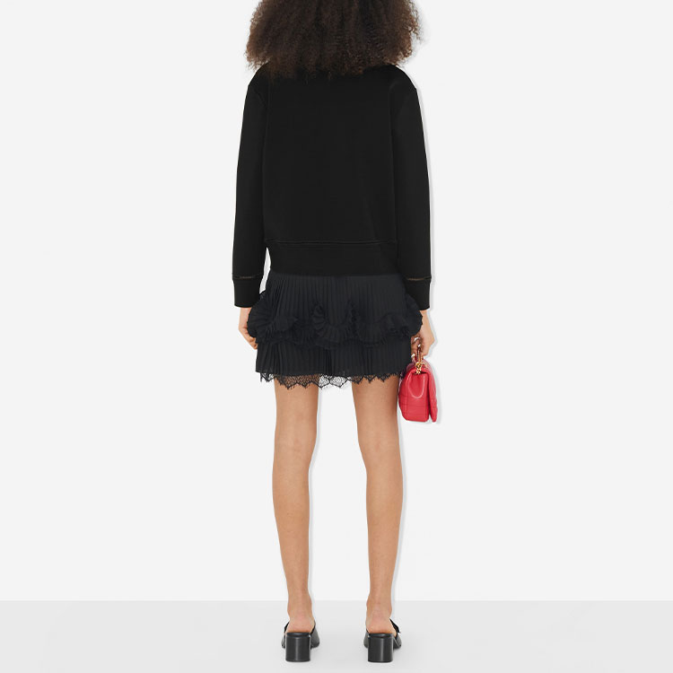 Shop (W) Burberry SS23 Jersey Negro Tejido con Diseño de Letras Recortadas. 80662691