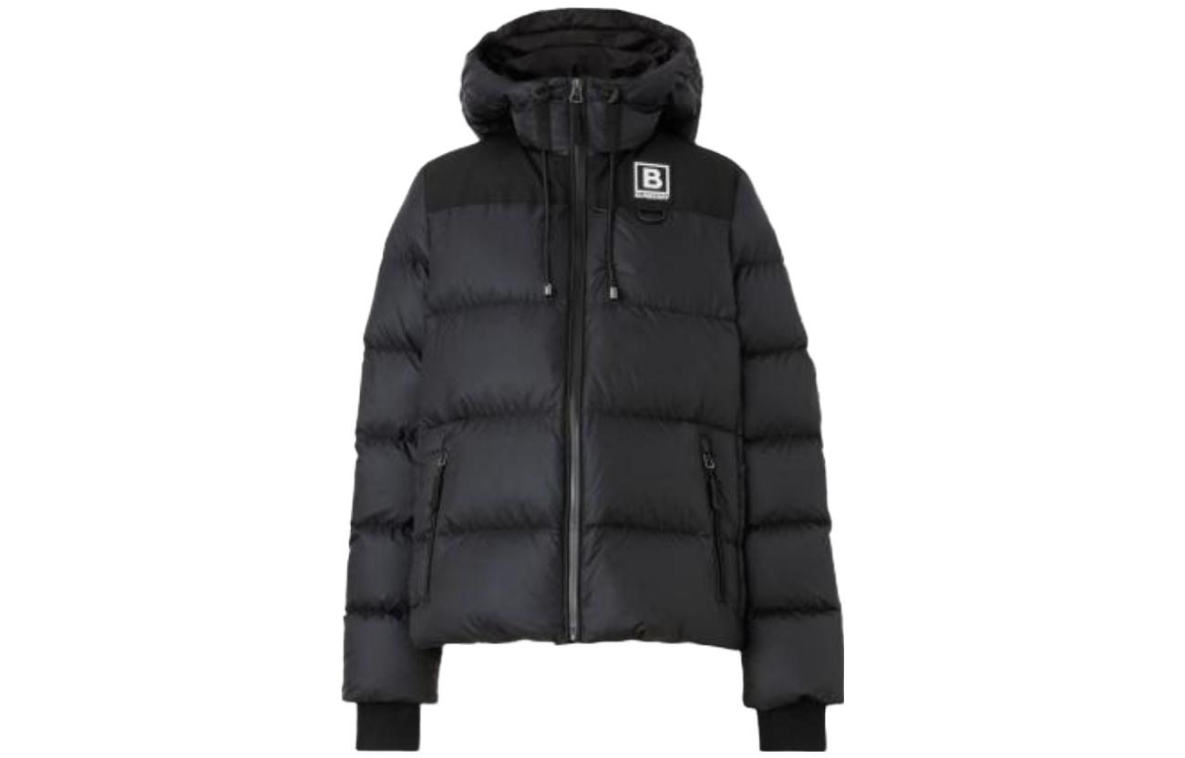 Order (W) Burberry SS23 Jaket Quilted Hitam Berhud Patch Logo. 80613351