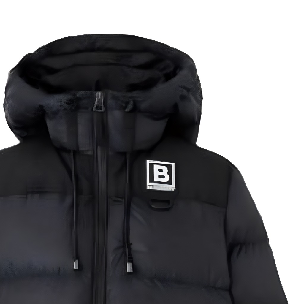 Purchase (W) Burberry SS23 Jaket Quilted Hitam Berhud Patch Logo. 80613351