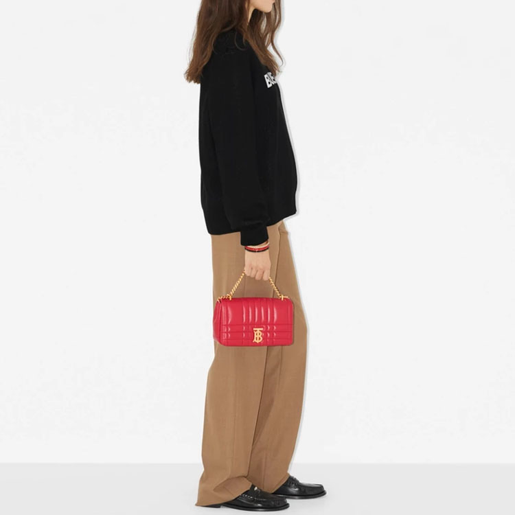 (Women) Burberry SS23  Black Logo Print Knit Long-Sleeve Crewneck Sweater. 80656041 圖 5