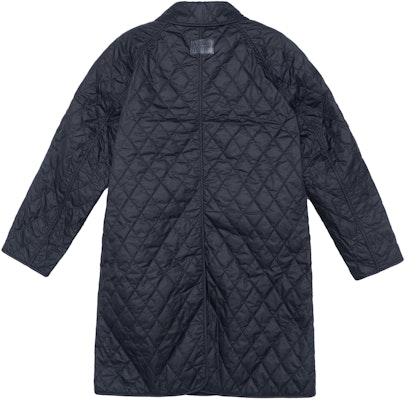 (W) Burberry SS23 Mantel Hitam Panjang Sedang Katun Double-Breasted. 80530441 Lookbook (W) Burberry SS23 Mantel Hitam Panjang Sedang Katun Double-Breasted. 80530441