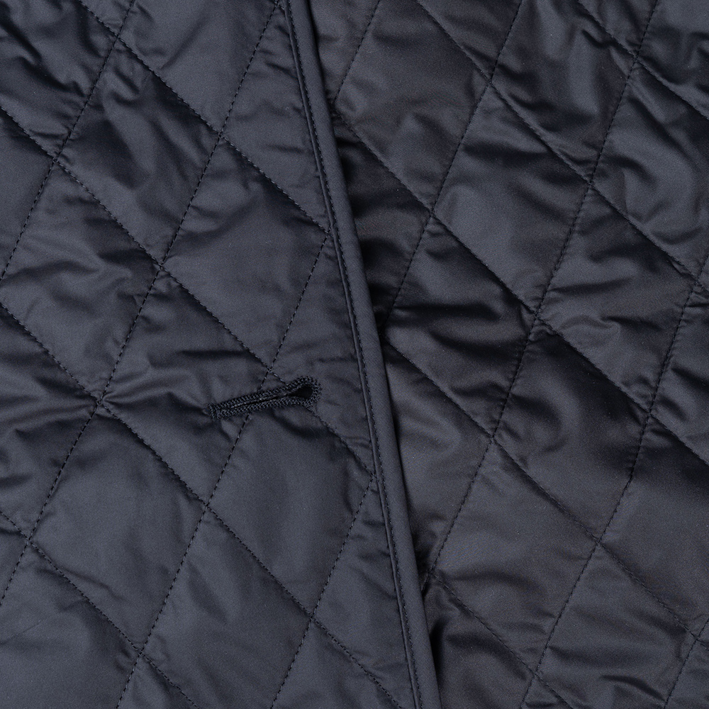 Details for (W) Burberry SS23 Mantel Hitam Panjang Sedang Katun Double-Breasted. 80530441