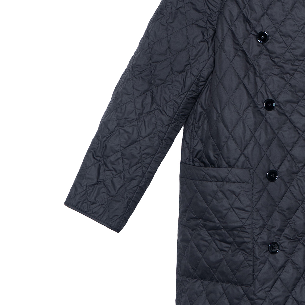 Cheap (W) Burberry SS23 Mantel Hitam Panjang Sedang Katun Double-Breasted. 80530441