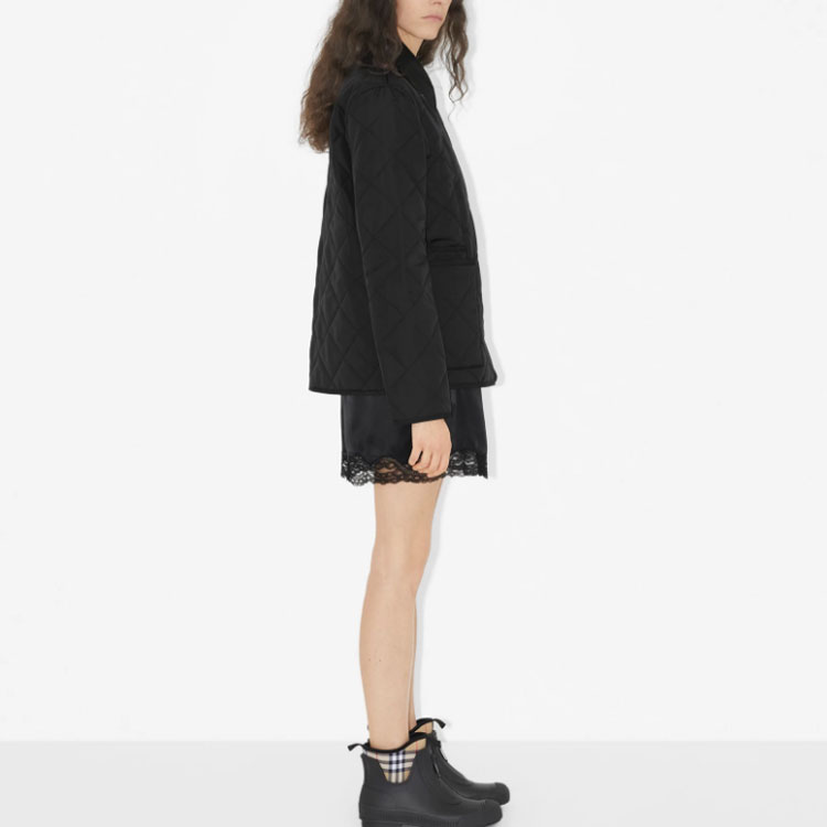 (Women) Burberry SS23  Black Quilted Jacket 80660781 圖 5