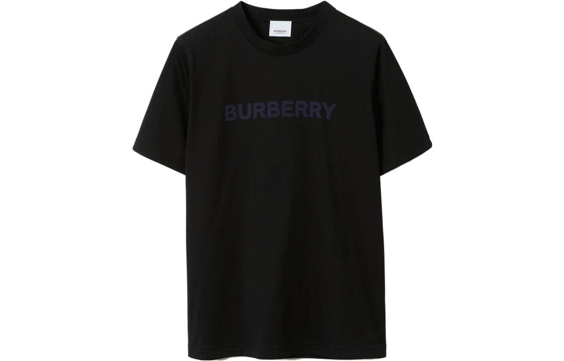 Order (Women) Burberry SS23  Black T-Shirt with Letter Logo Print and Crew Neck. 80709741