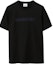 Order (Women) Burberry SS23 Black T-Shirt with Letter Logo Print and Crew Neck. 80709741