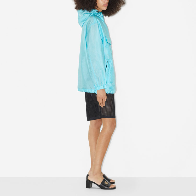 (Women) Burberry SS23  Blue Drawstring Jacket with Logo Patch and Pocket Design. 80714641 圖 5