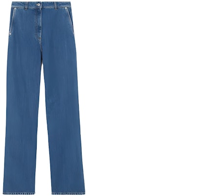 (W) 博柏利 SS23 蓝色宽松直筒拉链牛仔裤 80731101 Buy (W) 博柏利 SS23 蓝色宽松直筒拉链牛仔裤 80731101