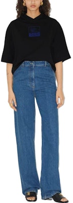 (W) 博柏利 SS23 蓝色宽松直筒拉链牛仔裤 80731101 Lookbook (W) 博柏利 SS23 蓝色宽松直筒拉链牛仔裤 80731101