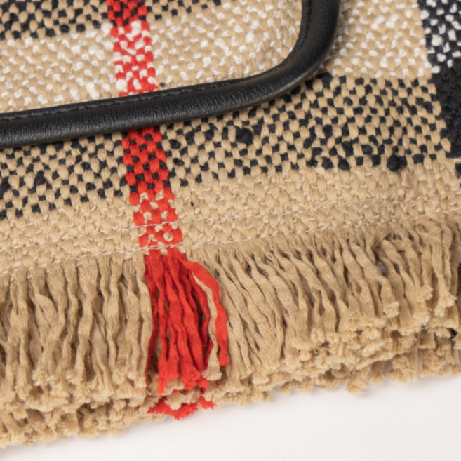 (Women) Burberry SS23  Brown Check Print Raw Edge Button-Up Jacket. 80726081 圖 7