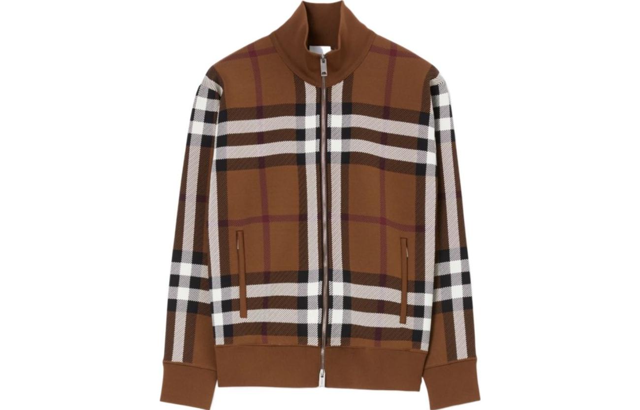 (Women) Burberry SS23  Brown Checkered Zip Casual Jacket 80703591 圖 2