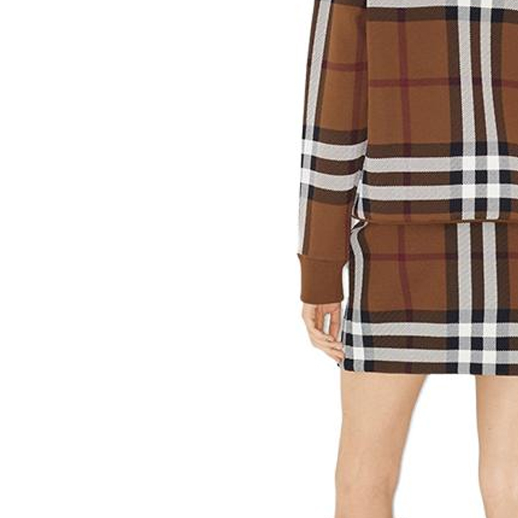 (Women) Burberry SS23  Brown Checkered Zip Casual Jacket 80703591 圖 7