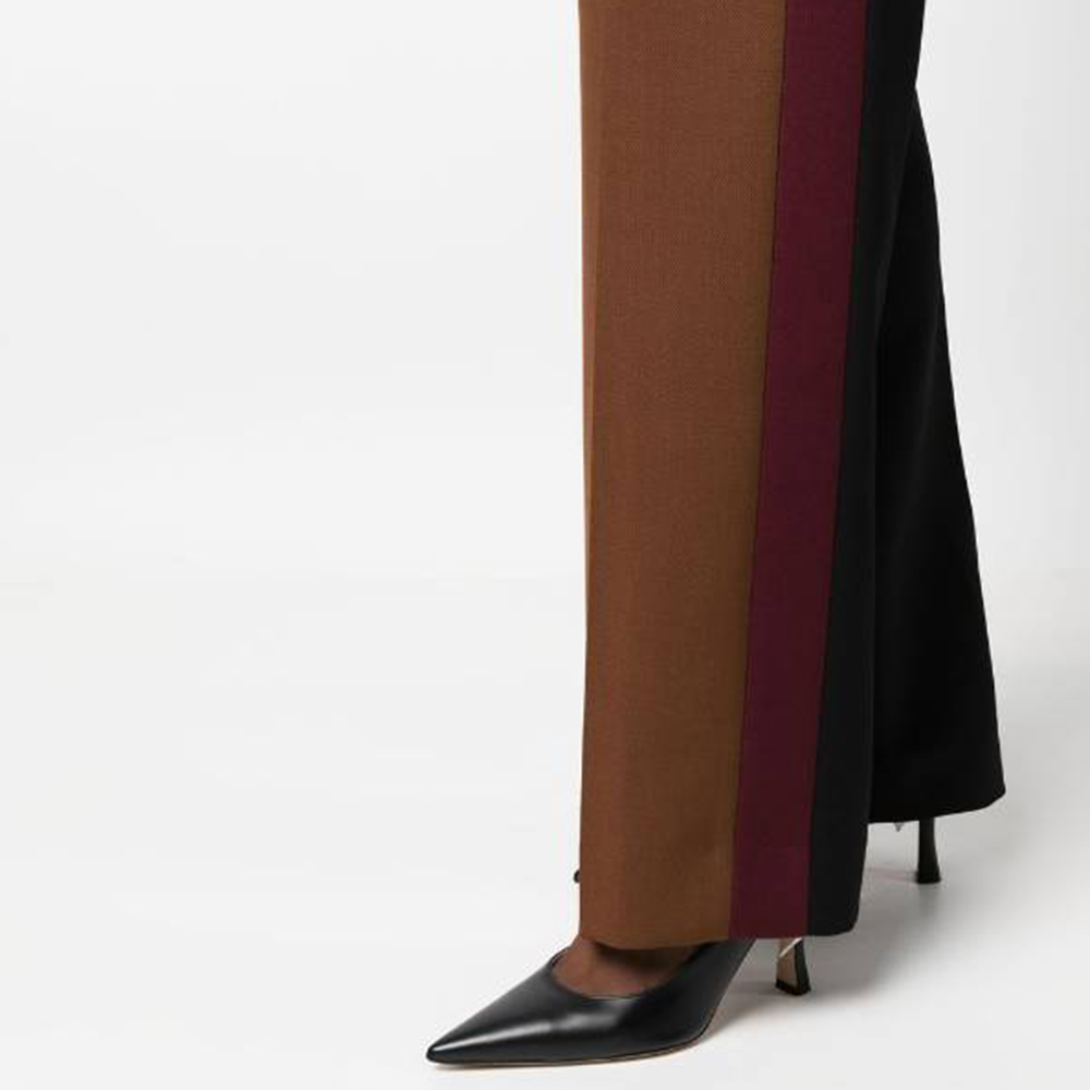 Cheap (Women) Burberry SS23  Brown High-Waisted Pleated Casual Trousers. 80650911