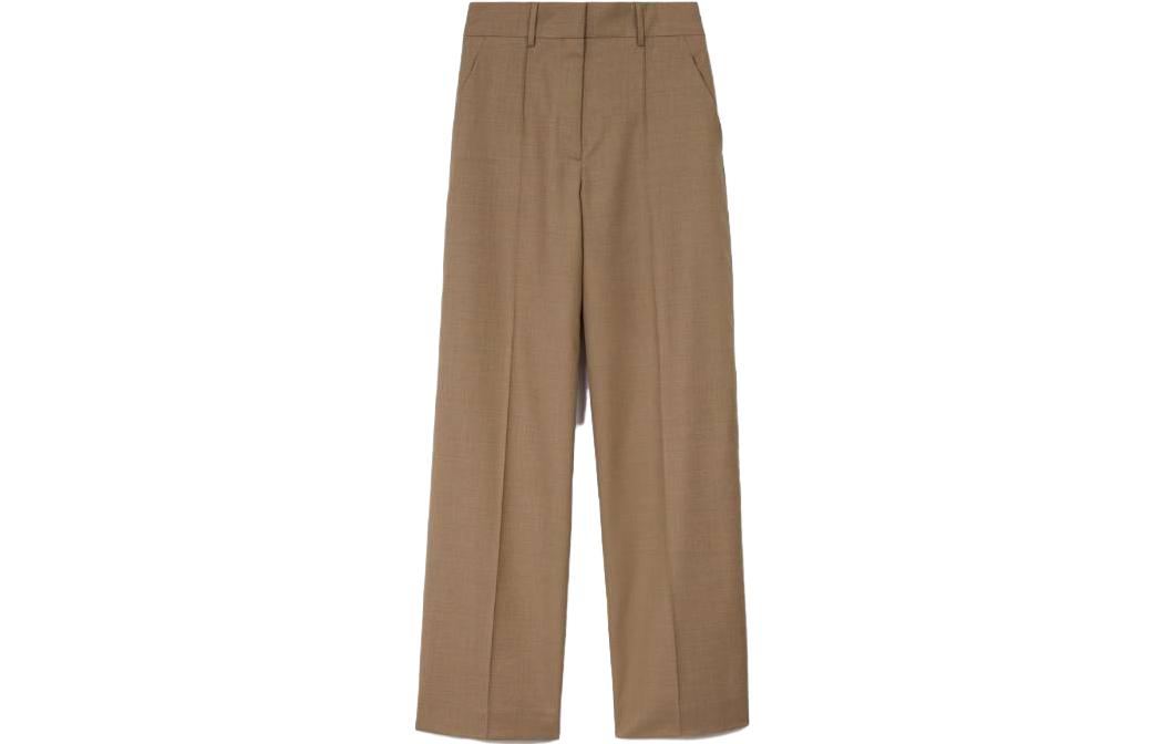 (Women) Burberry SS23  Casual Straight-Leg Zipper Pants Khaki. 80562541 圖 2