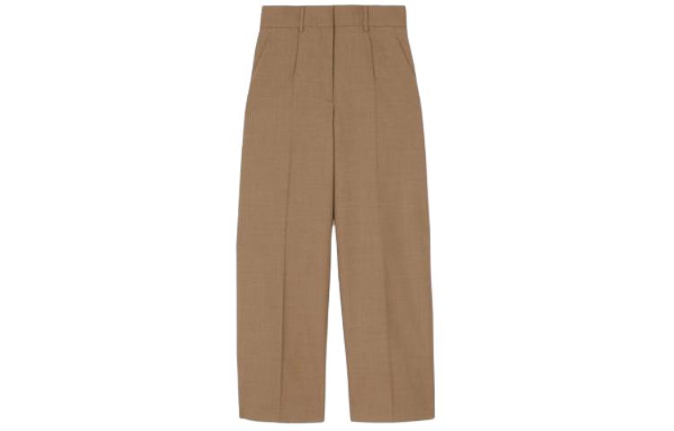 (Women) Burberry SS23  Casual Straight-Leg Zipper Pants Khaki. 80562541 圖 3